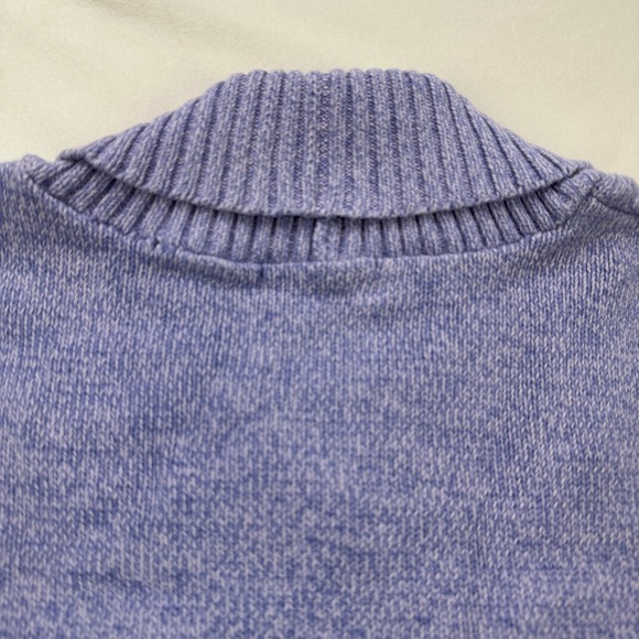Karen Scott Purple Heathered Shawl Collar Button Cotton Sweater Women's 1X - Picture 16 of 16